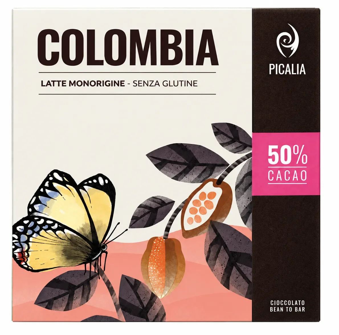 Tavoletta monorigine Colombia al latte 50% 50 g