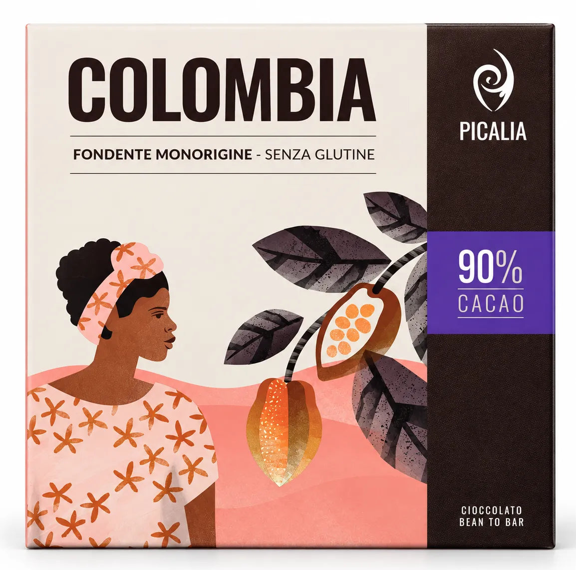 Tavoletta monorigine Colombia fondente 90% 50 g