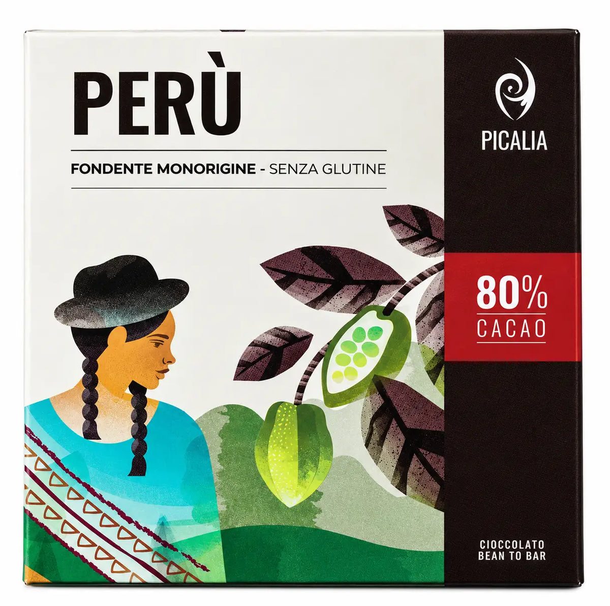 Tavoletta monorigine Perù fondente 80% 50 g