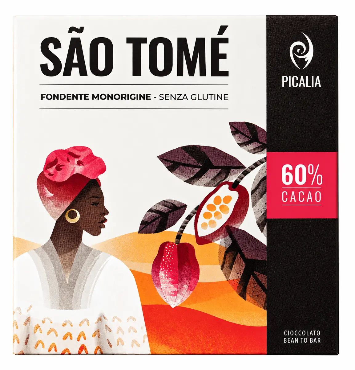 Tavoletta monorigine São Tomé fondente 60% 50 g
