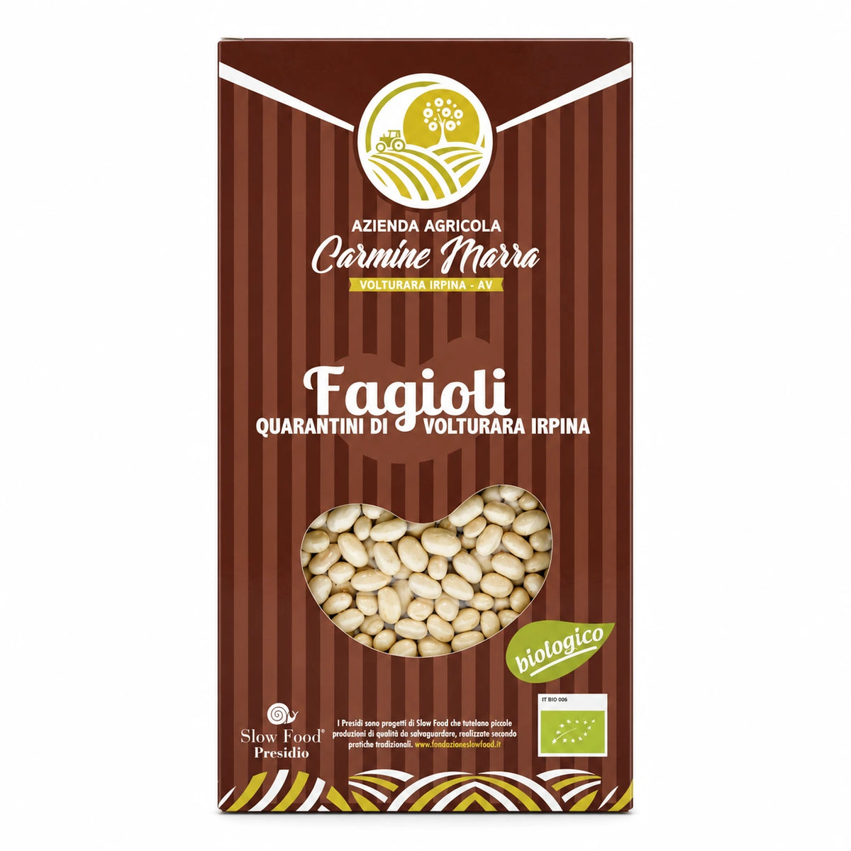 Fagioli quarantini di Volturara Irpina biologici 500 g