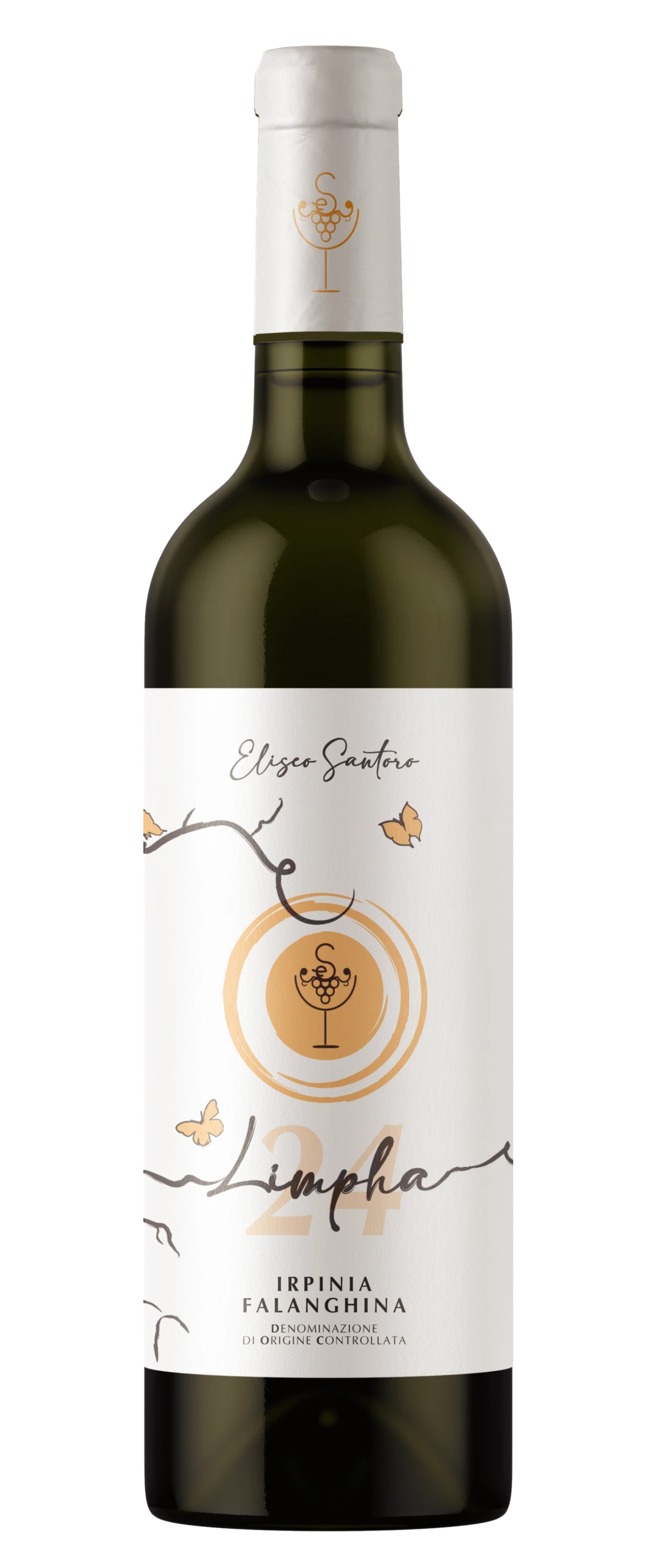 Bottiglia di Limpha Irpinia Falanghina DOC 2024 di Eliseo Santoro