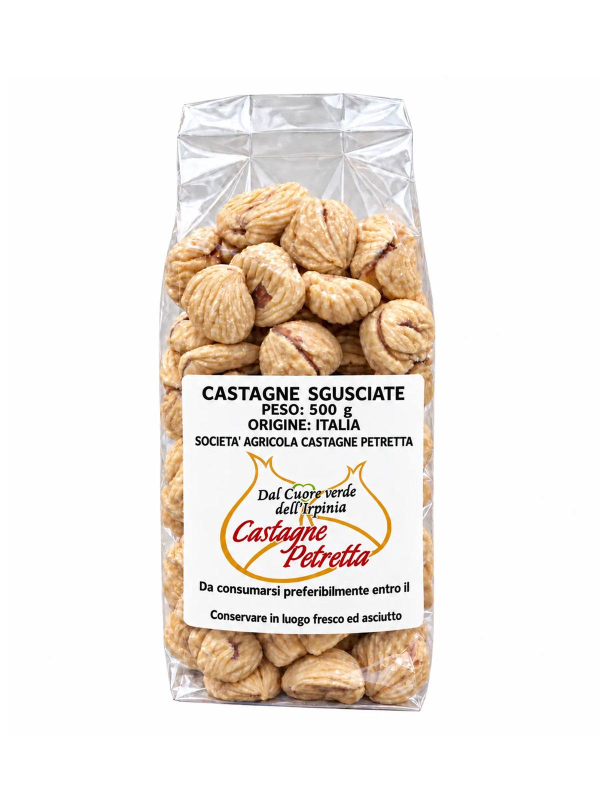 Castagne secche sgusciate 500 g